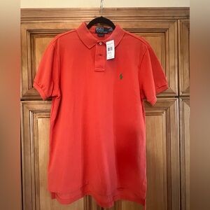 Men’s orange polo